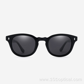 Rounded Square Acetate Men's Sunglasses